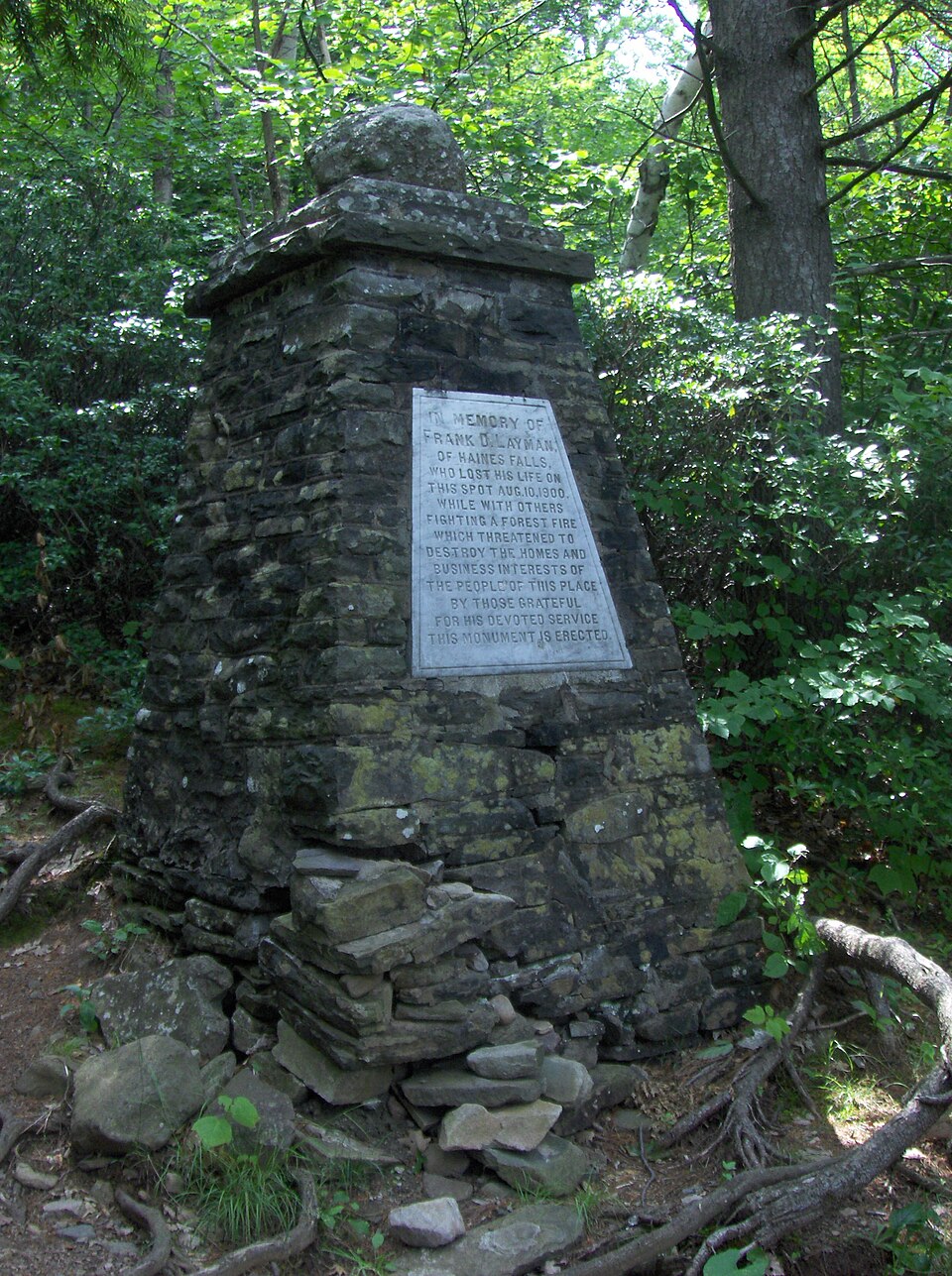 Photograph of Frank D. Layman Memorial