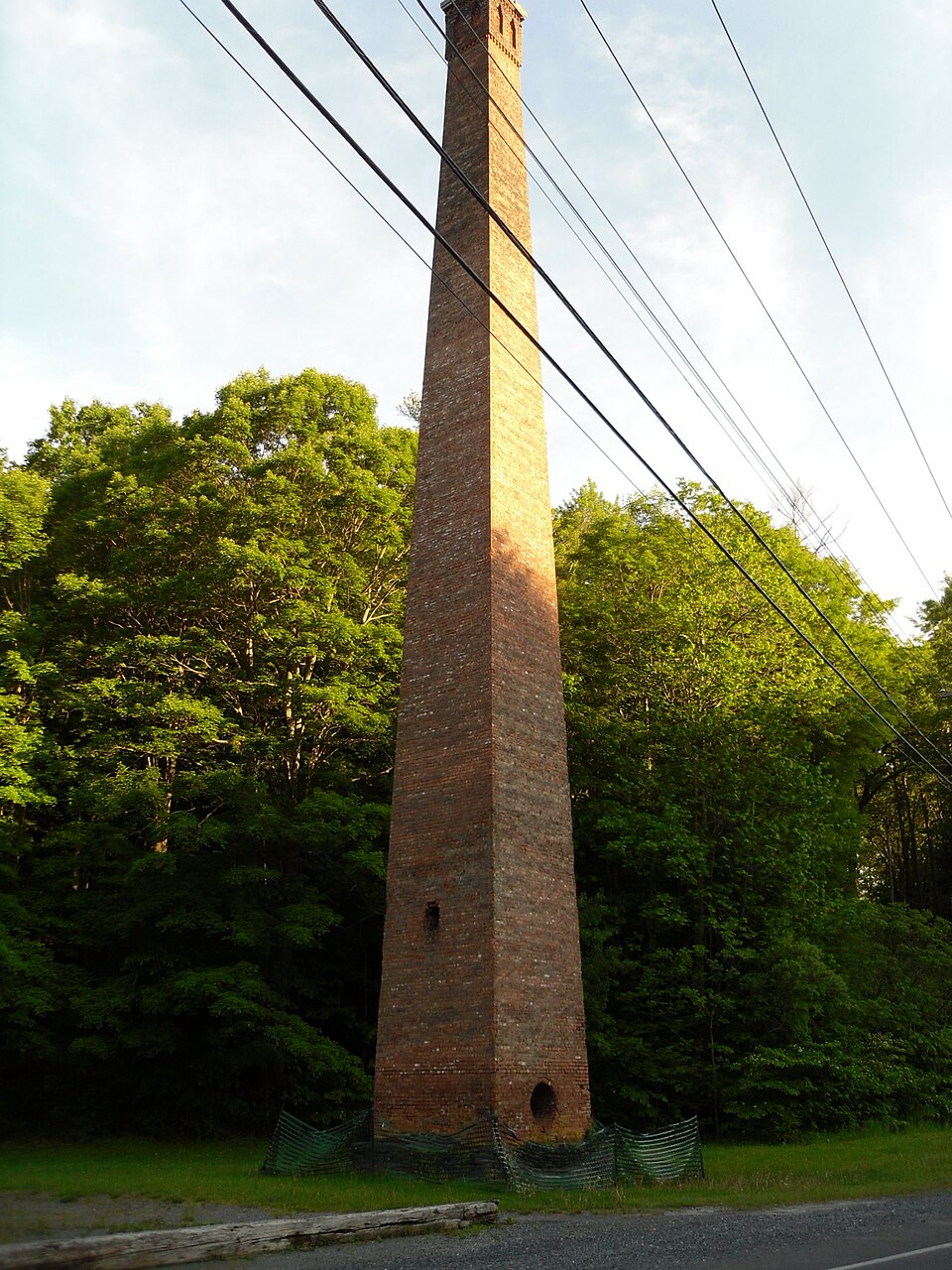 Photograph of Valley Paper Mill Chimney and Site