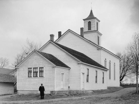 Photograph of Trinity Lutheran Church and Cemetery
