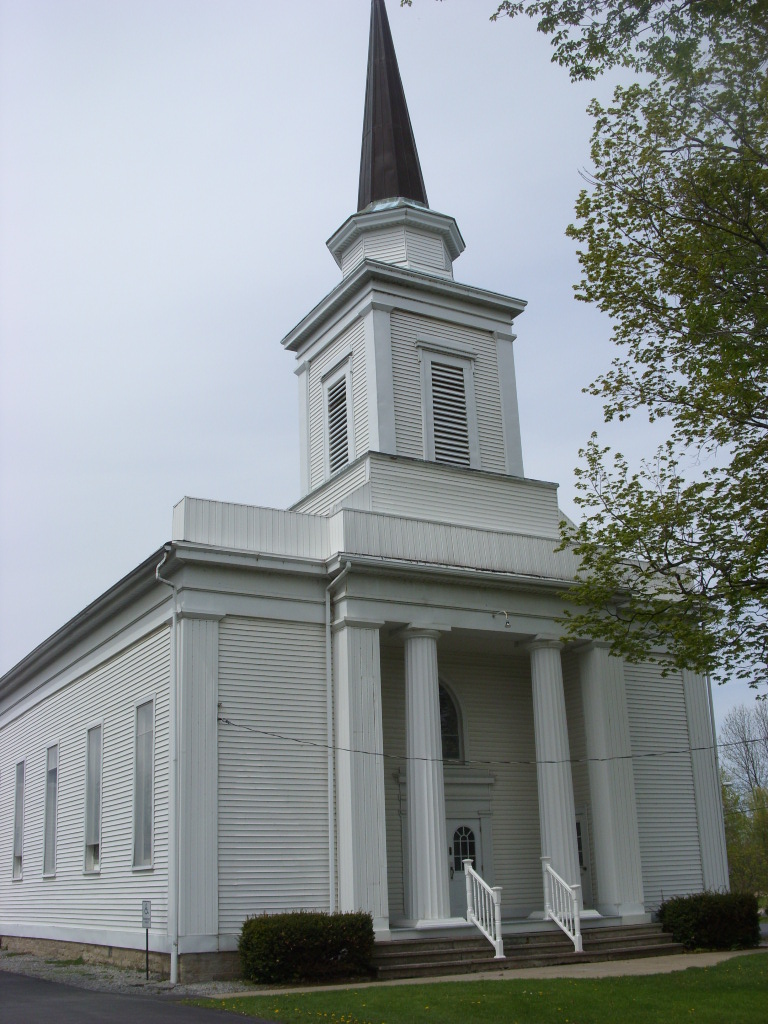 Photograph of Sennett Federated Church and Parsonage
