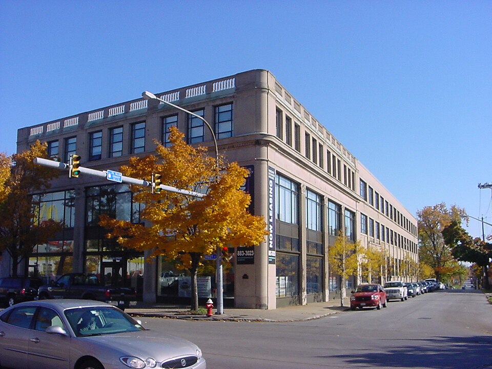 Photograph of Packard Motor Car Showroom and Storage Facility