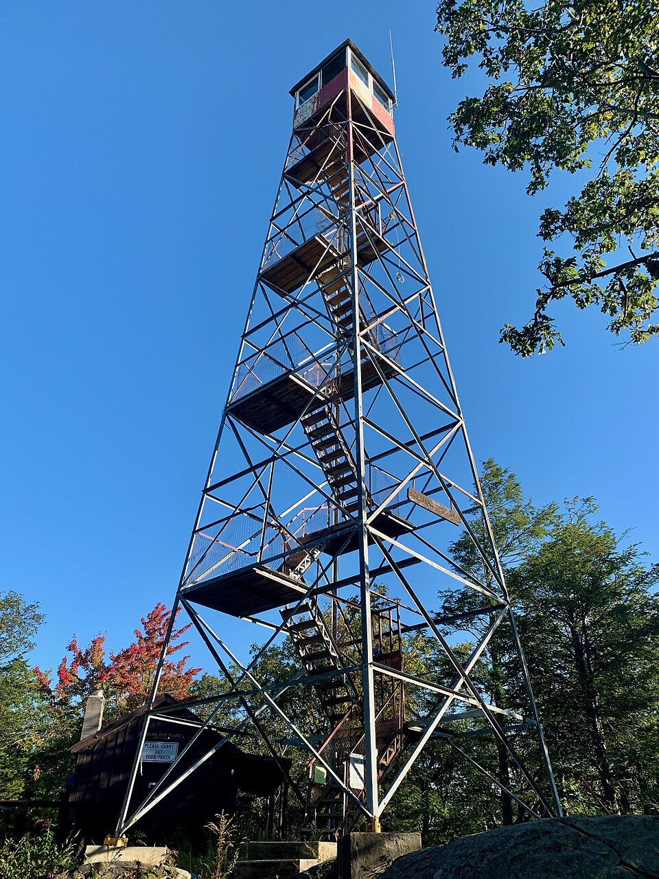 Photograph of Sterling Mountain Fire Observation Tower and Observer's Cabin