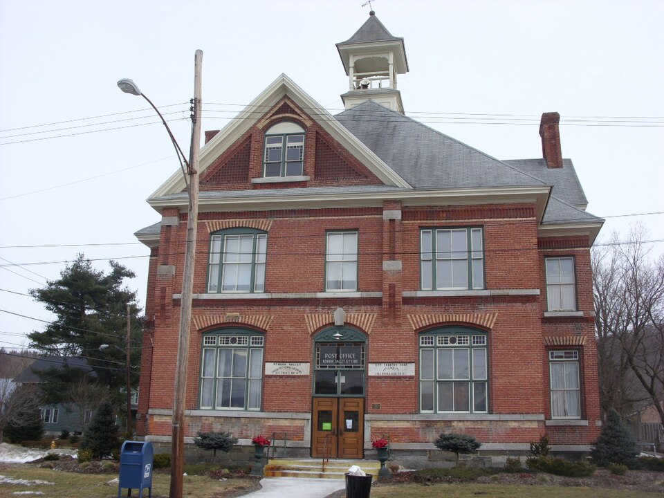 Photograph of Newark Valley Municipal Building and Tappan-Spaulding Memorial Library
