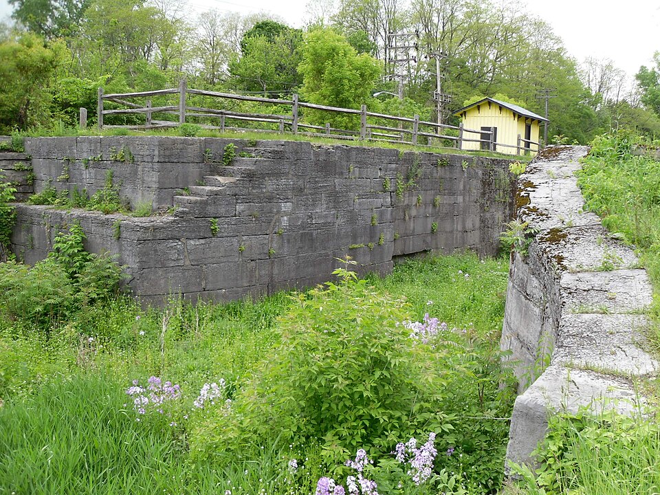 Photograph of Enlarged Double Lock No. 23, Old Erie Canal