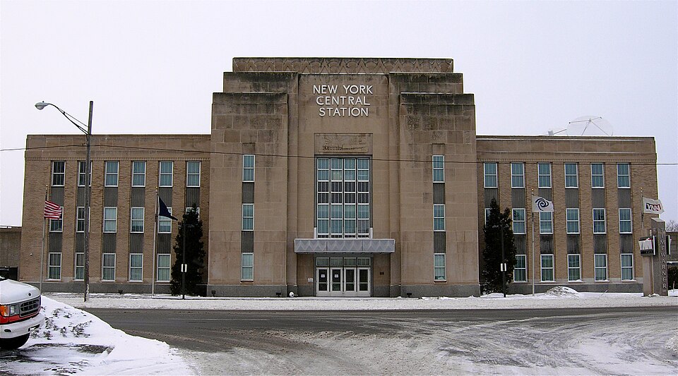 Photograph of New York Central Railroad Passenger and Freight Station