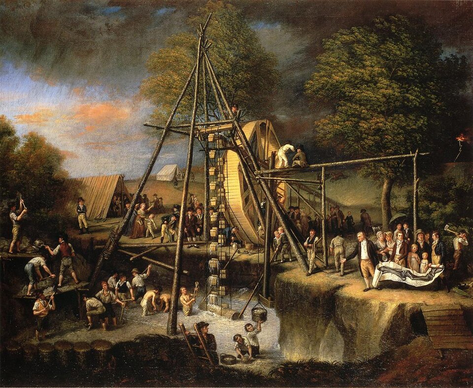 Photograph of Peale's Barber Farm Mastodon Exhumation Site