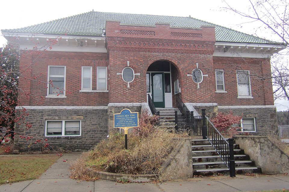Photograph of International Paper Administration Building and Time Office