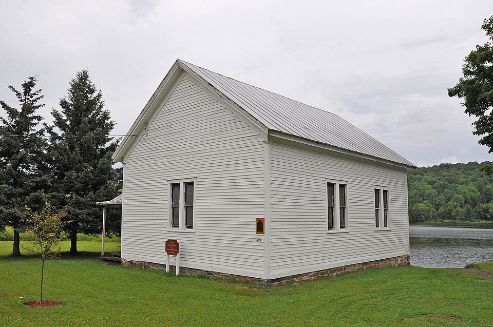 Photograph of Taylor Center Methodist Episcopal Church and Taylor District No. 3 School