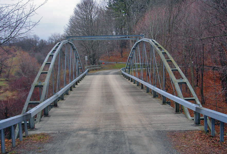 Photograph of Whipple Cast and Wrought Iron Bowstring Truss Bridge