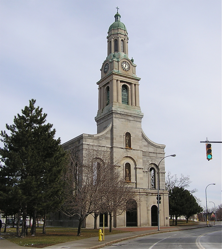 Photograph of St. Joseph's Church and Rectory