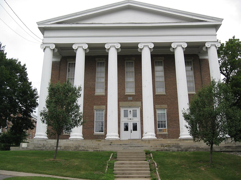 Photograph of Genesee Wesleyan Seminary and Genesee College Hall