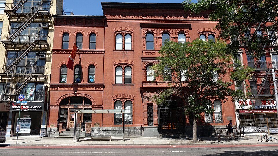 Photograph of Ottendorfer Public Library and Stuyvesant Polyclinic Hospital