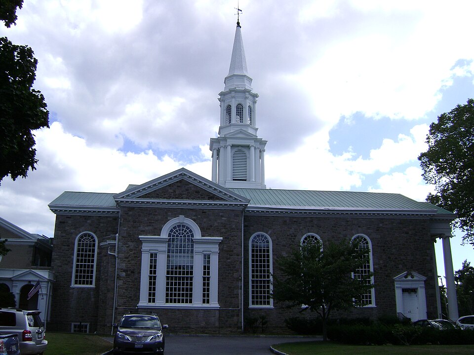 Photograph of First Presbyterian Church and Lewis Pintard House
