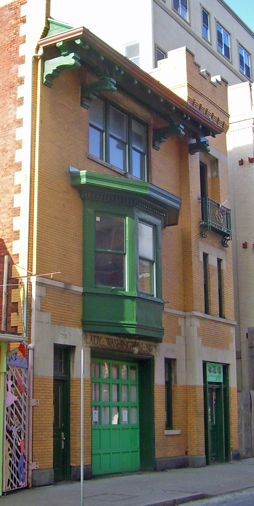 Photograph of Lady Washington Hose Company building