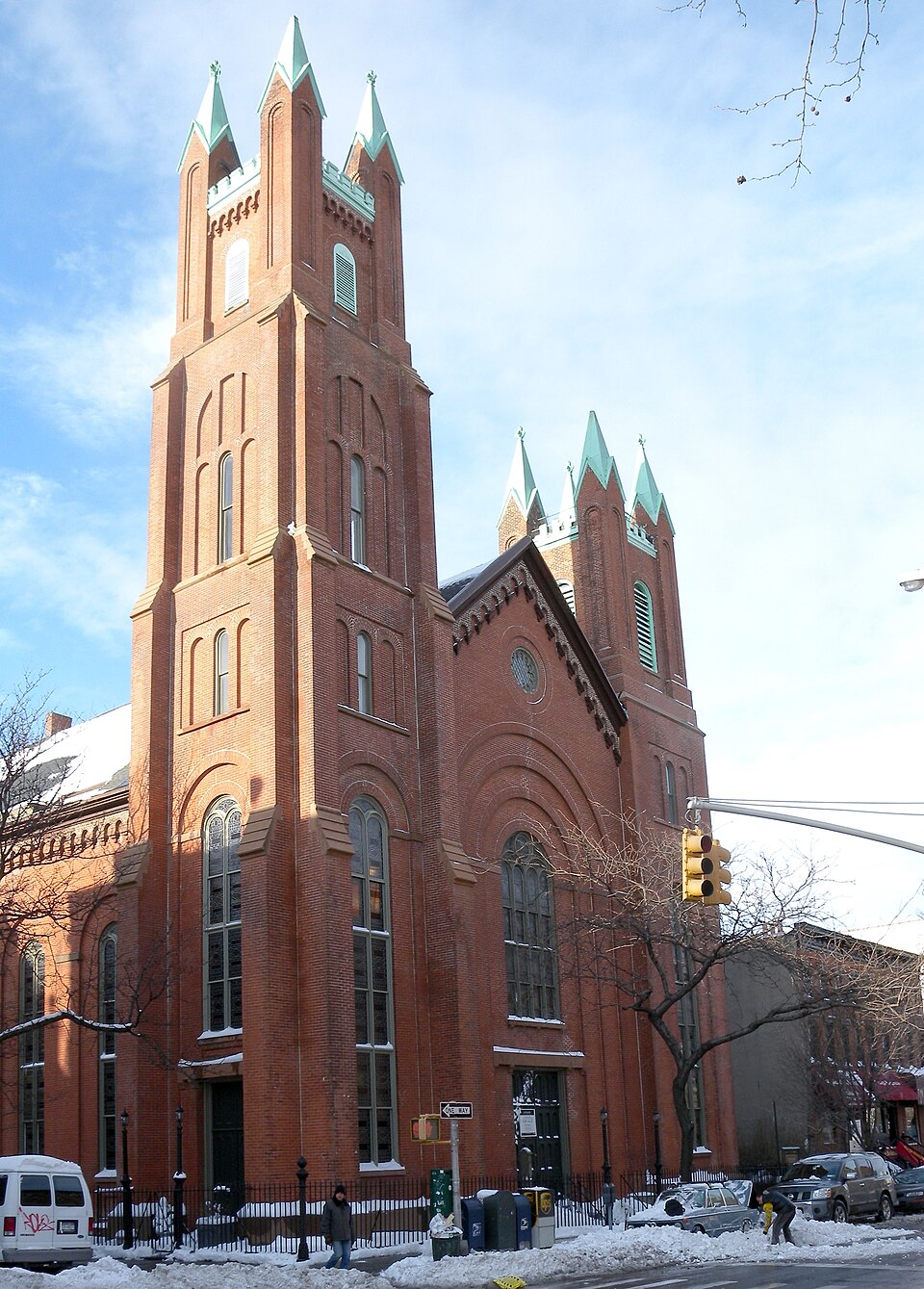 Photograph of South Congregational Church, Chapel, Ladies Parlor, and Rectory