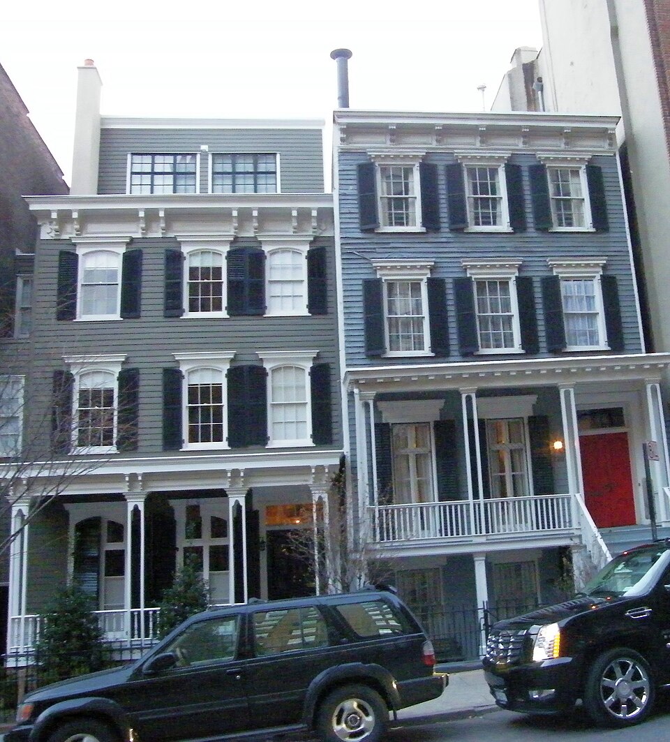 Photograph of houses at 120 and 122 East 92nd Street
