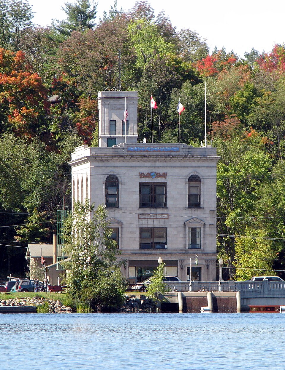 Photograph of Paul Smith's Electric Light and Power and Railroad Company Complex