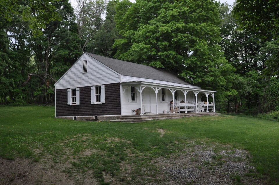 Photograph of Oswego Meeting House and Friends' Cemetery