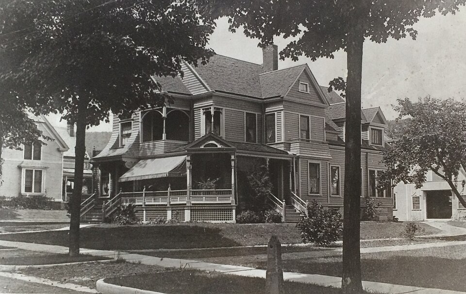 Photograph of Charles C. Hovey House and Strong Leather Company Mill