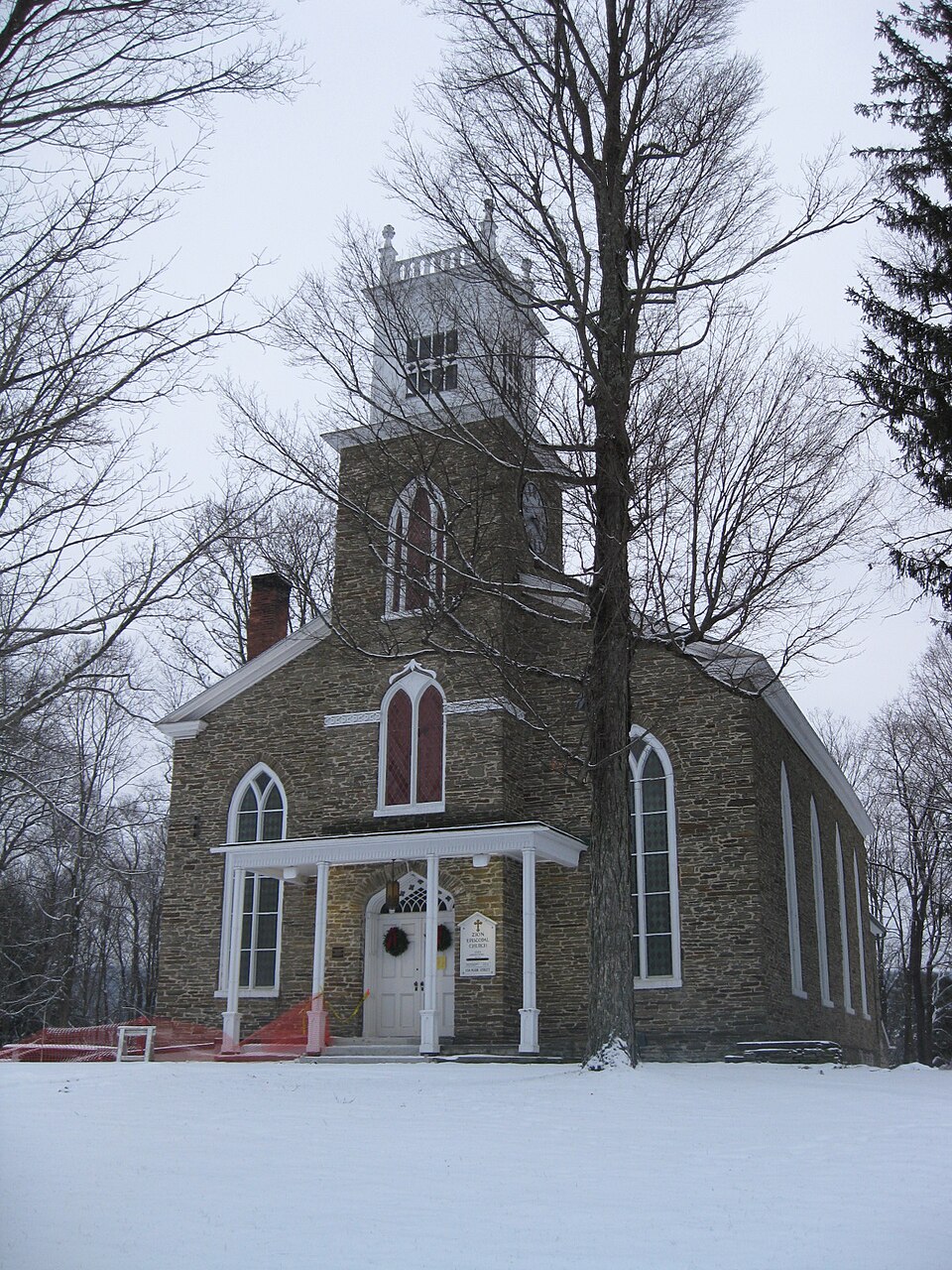 Photograph of Zion Episcopal Church Complex and Harmony Cemetery
