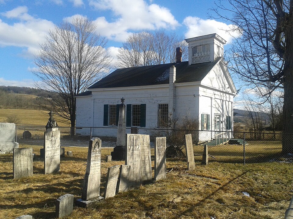 Photograph of West Newark Congregational Church and Cemetery