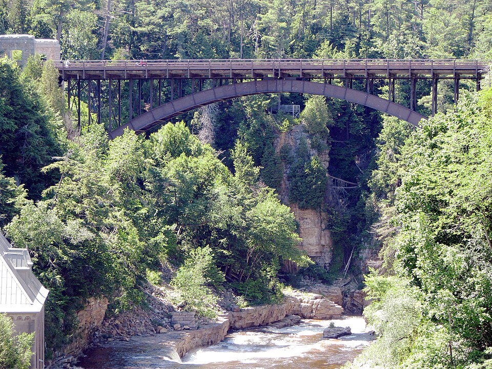 Photograph of AuSable Chasm Bridge