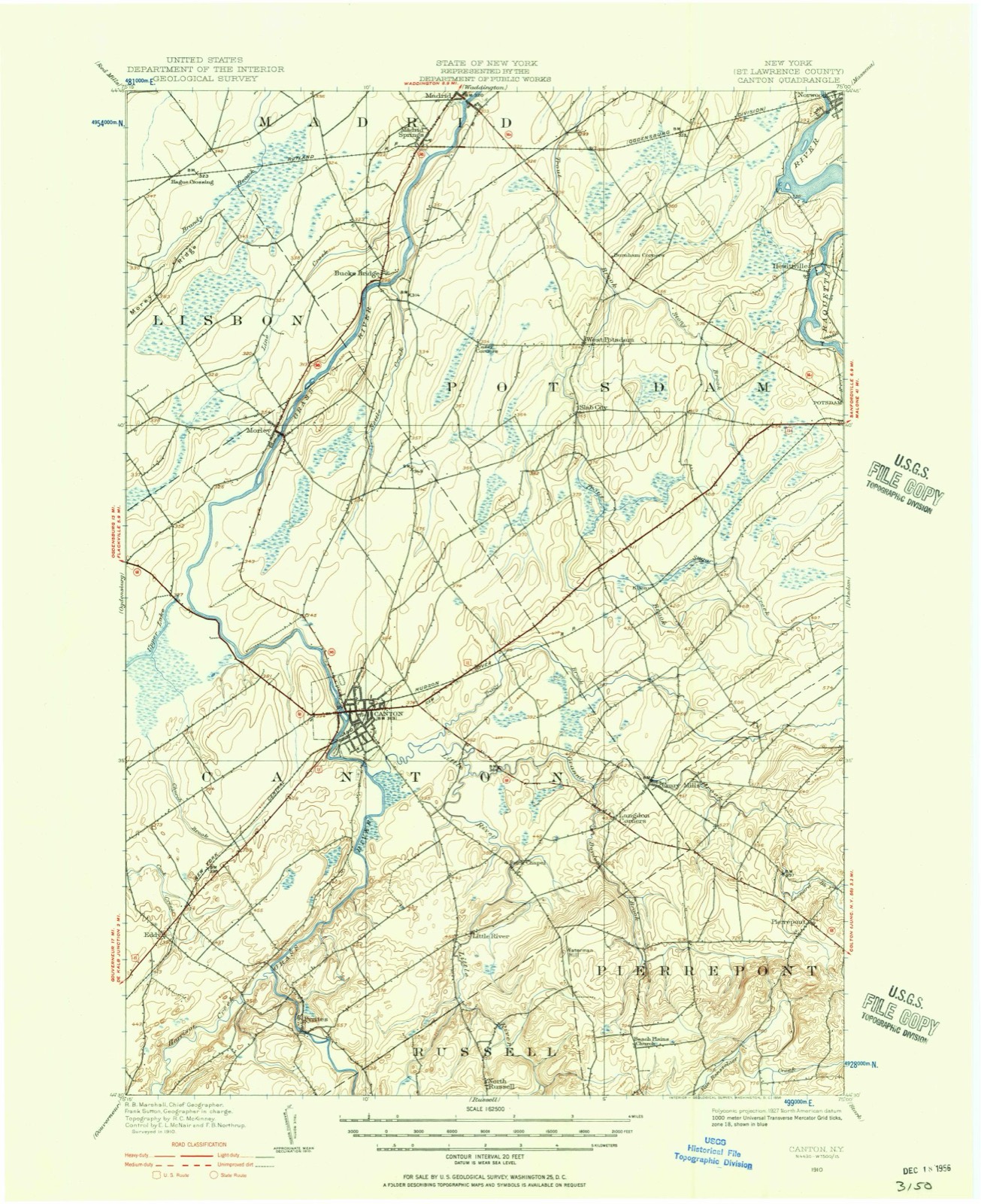 Topographic sheet of Morley, surveyed 1910