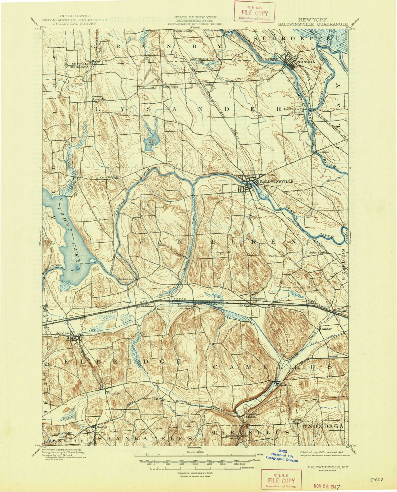 Topographic sheet of Floridaville, surveyed 1900