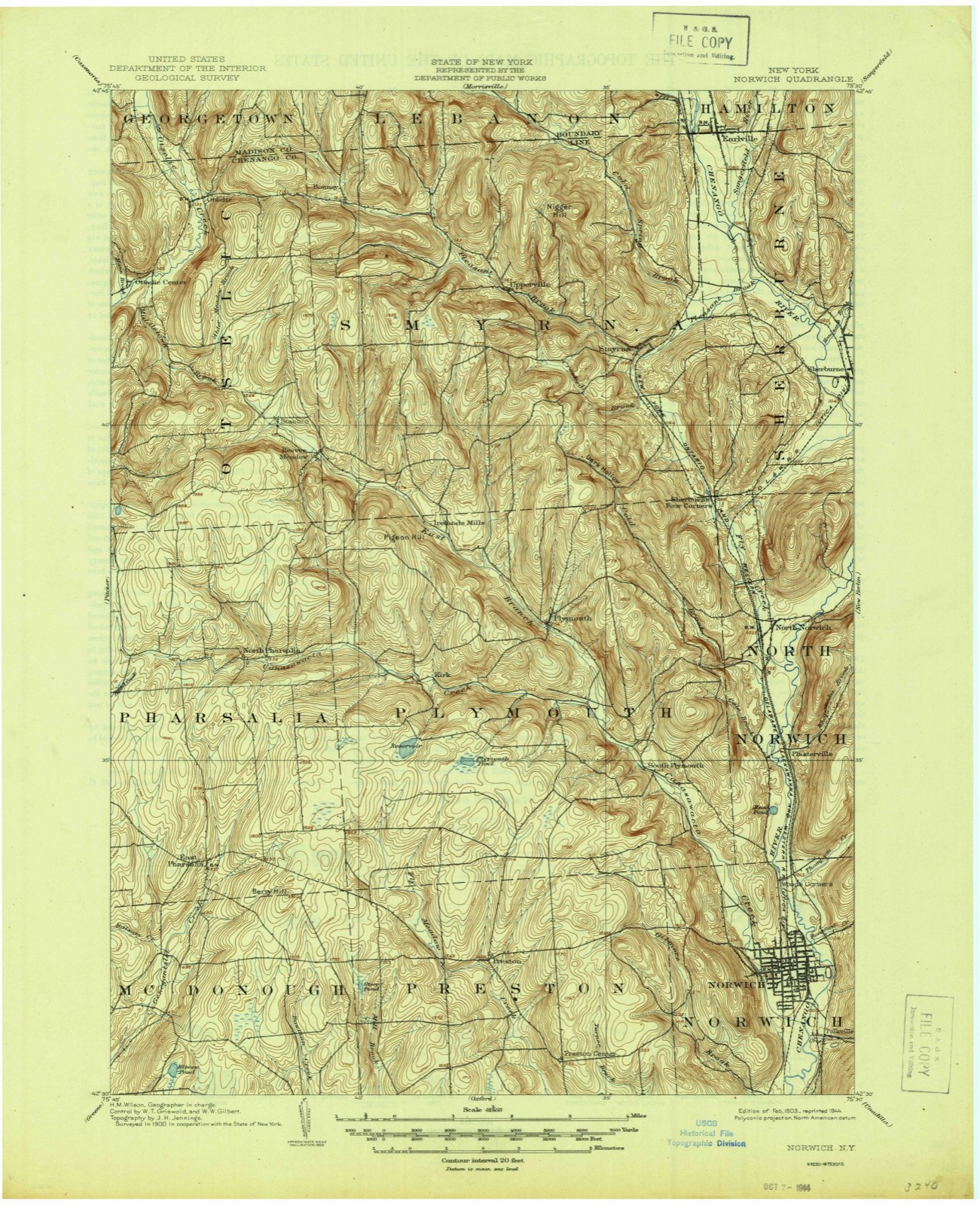 Topographic sheet of Upperville, surveyed 1903