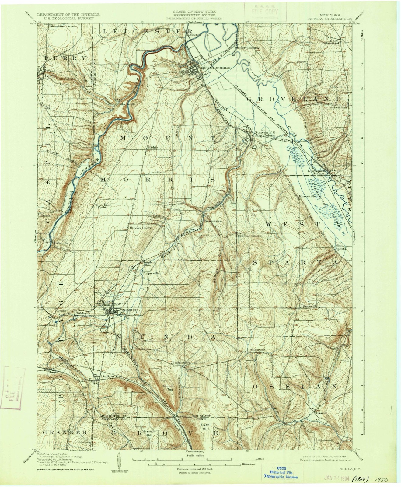 Topographic sheet of Oakland, surveyed 1905