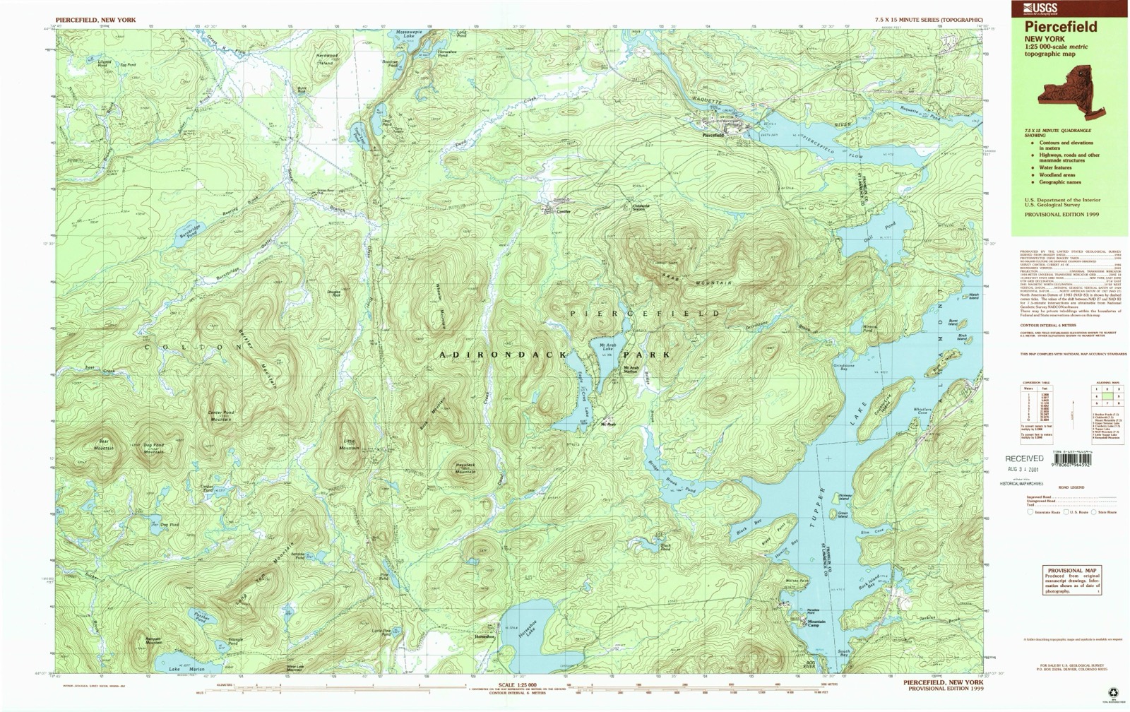 Topographic sheet of Mount Arab, surveyed 1999