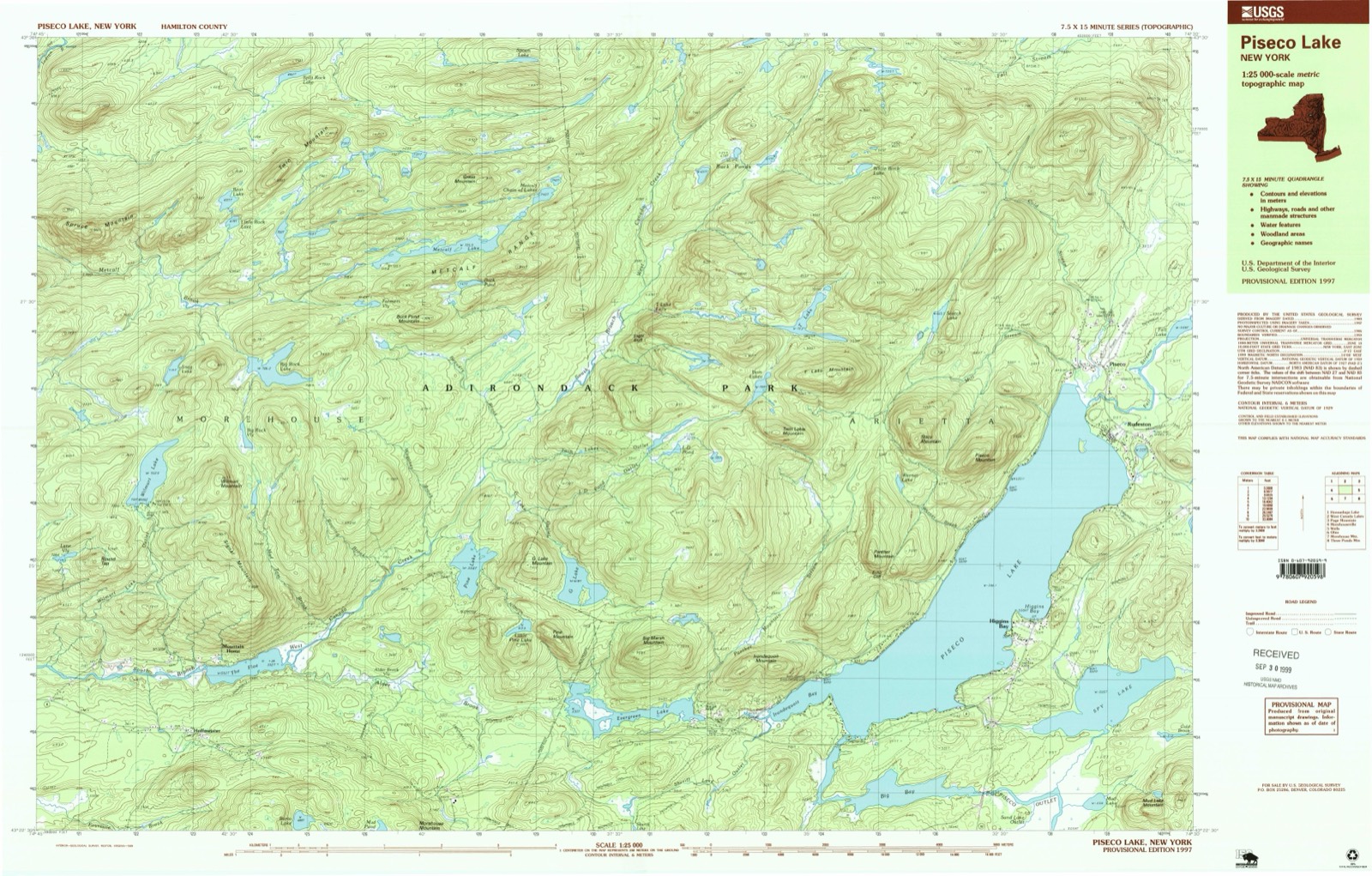 Topographic sheet of Rudeston, surveyed 1997