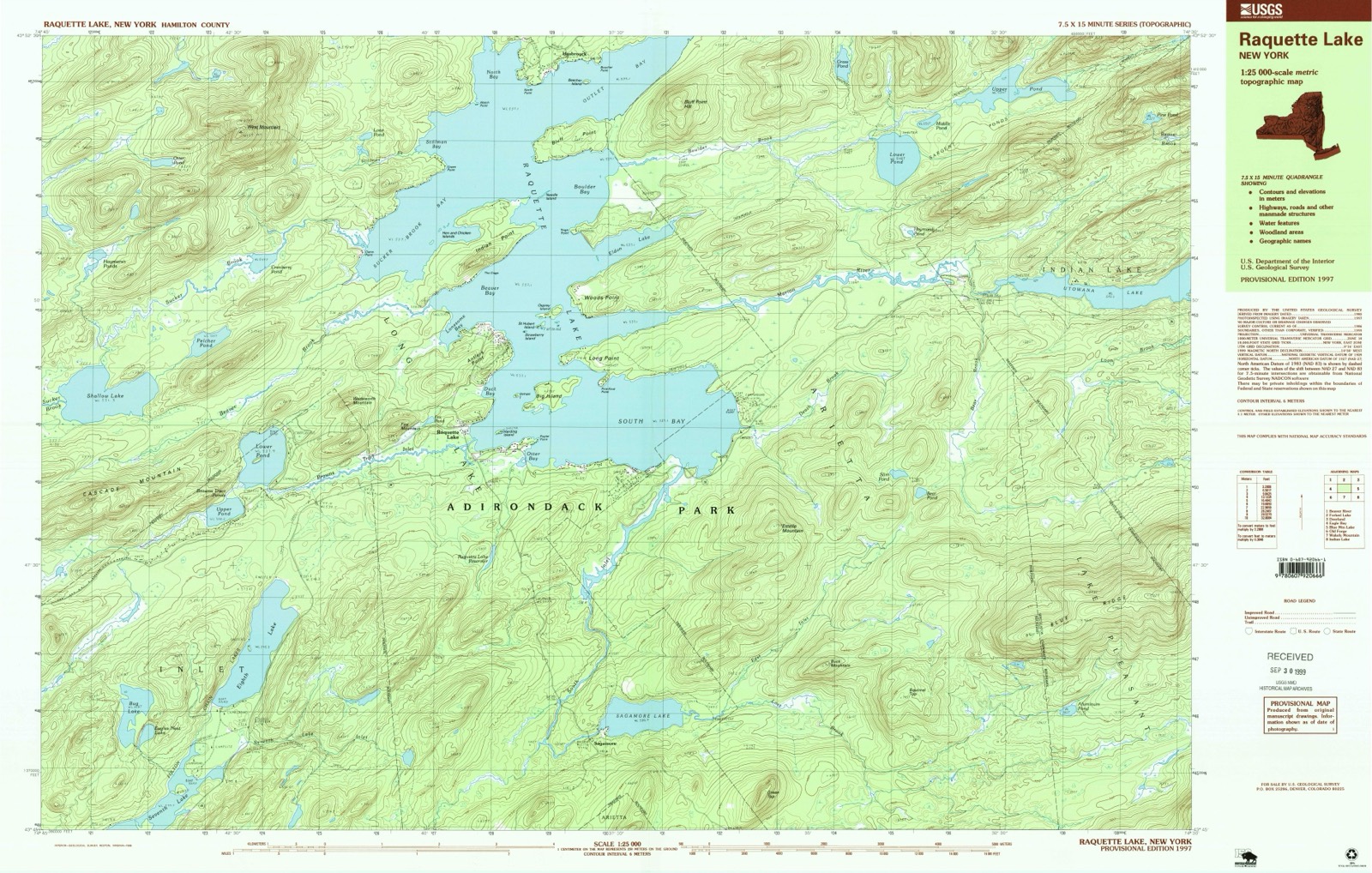 Topographic sheet of Sagamore, surveyed 1997