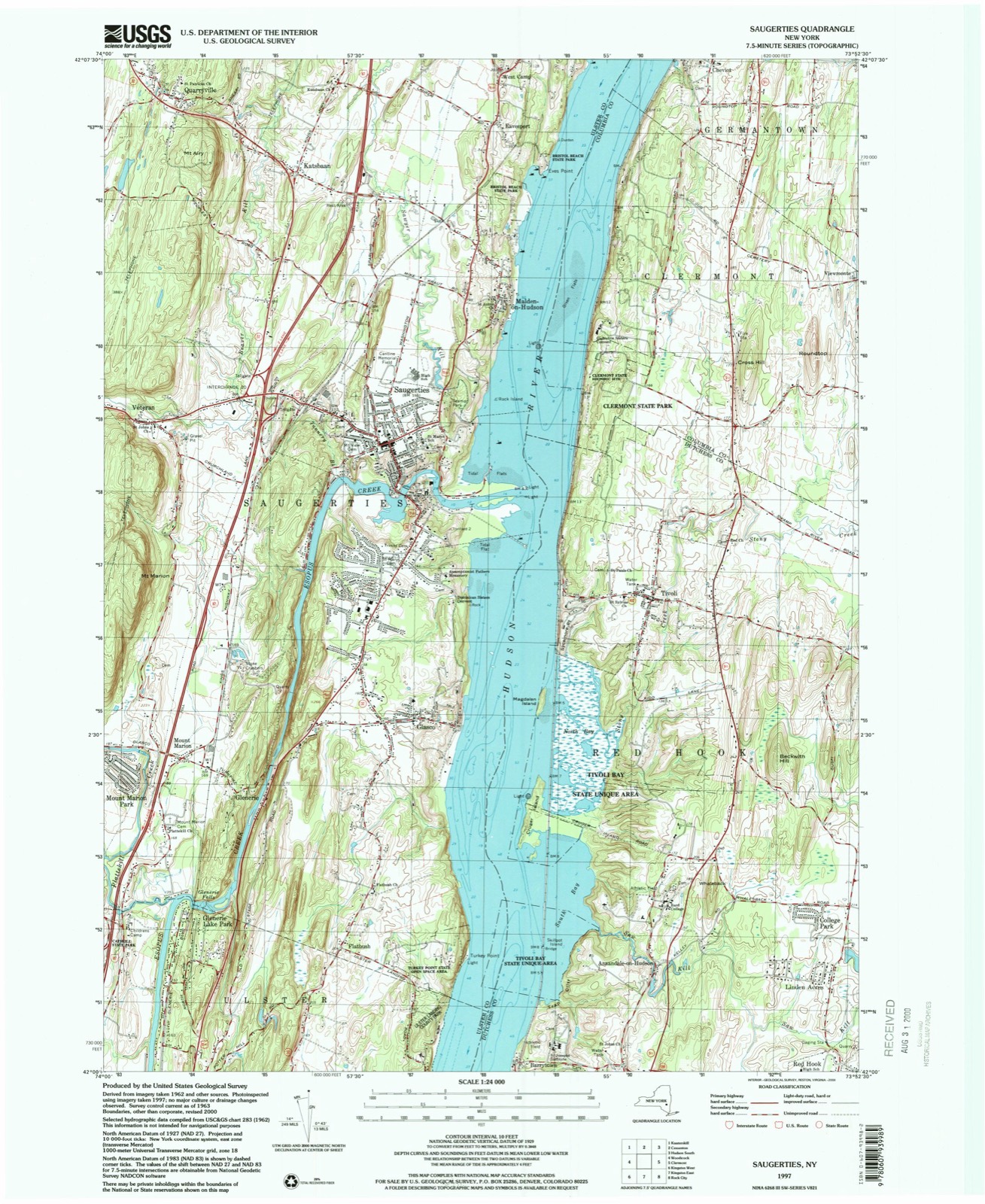 Topographic sheet of Flatbush, surveyed 1997