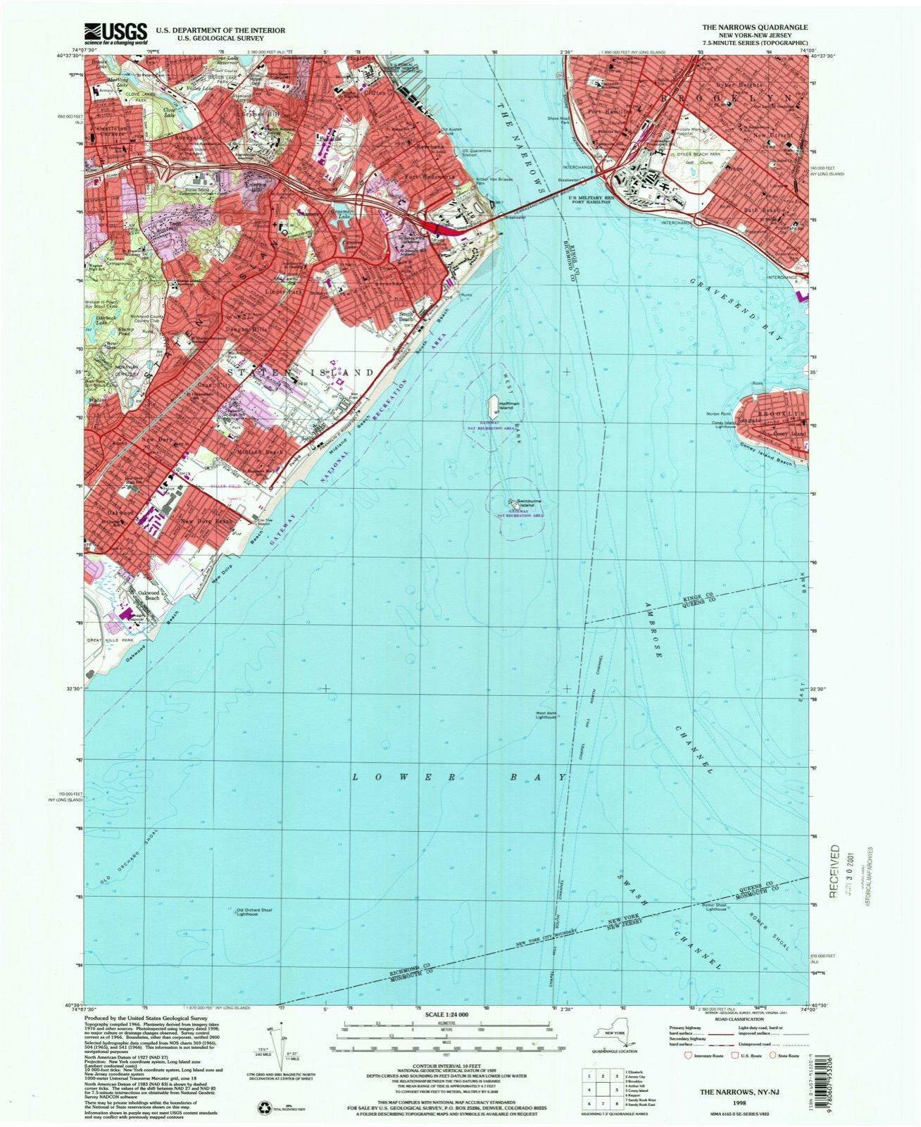 Topographic sheet of Castleton Corners, surveyed 1998