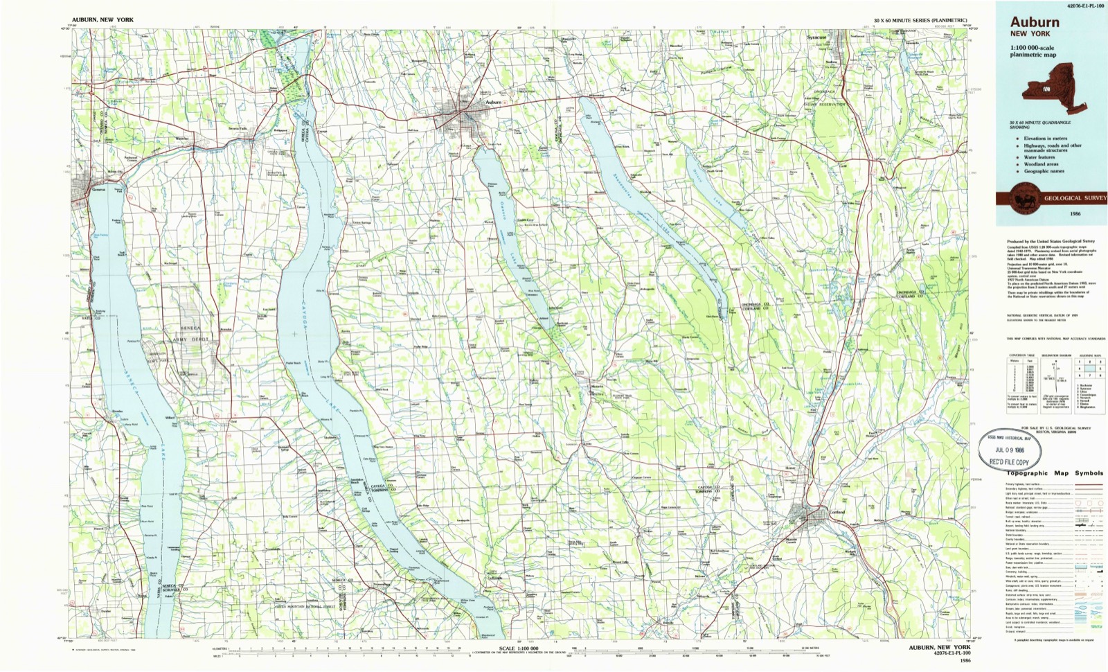 Topographic sheet of Magee, surveyed 1986