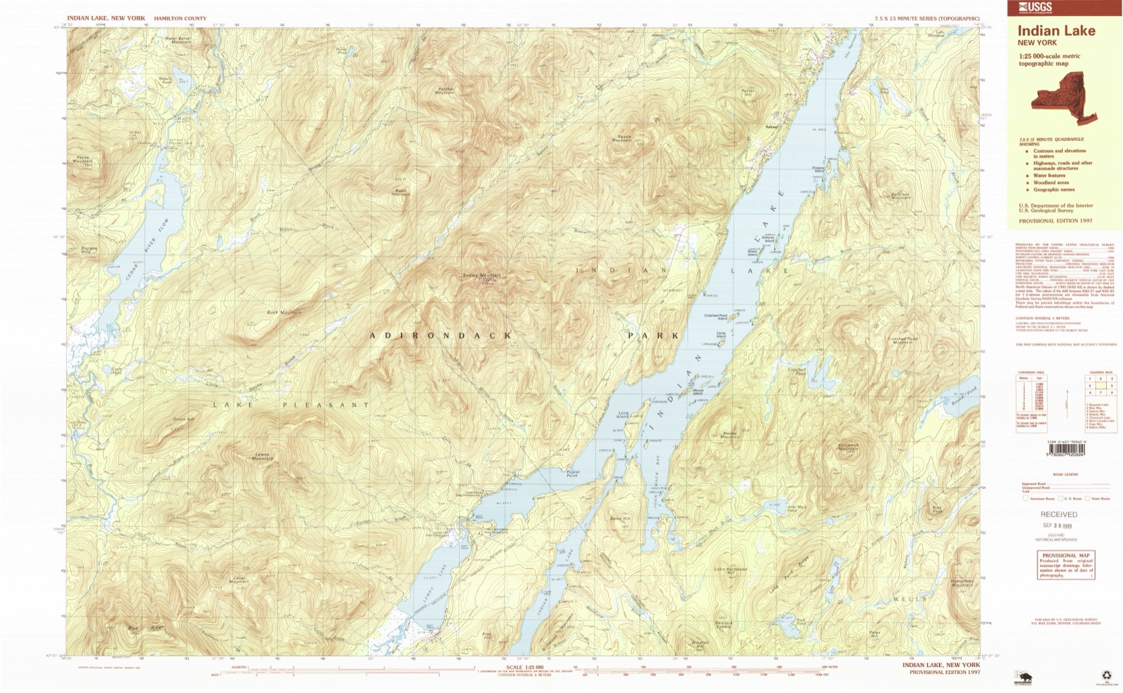 Topographic sheet covering Snowy Mountain Fire Observation Station, surveyed 1997