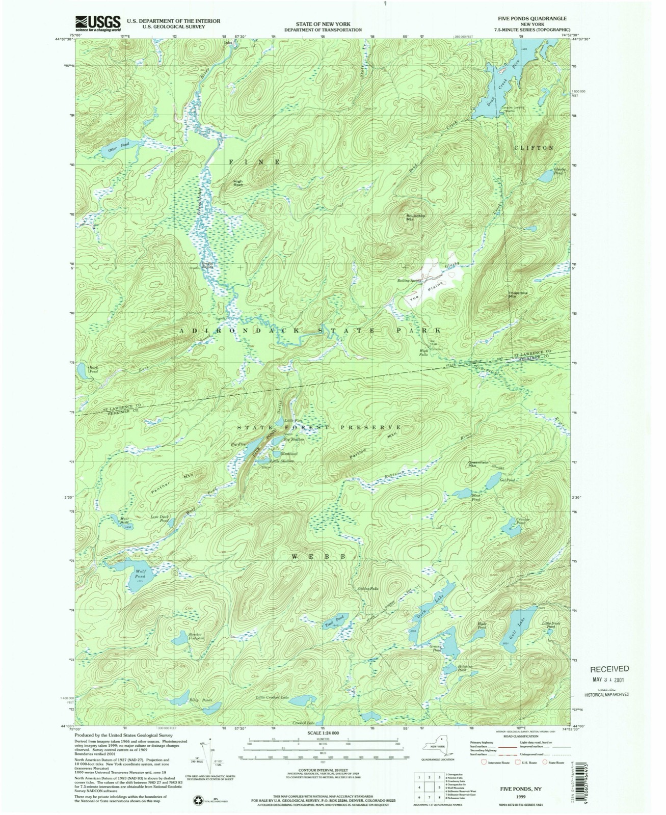 Topographic sheet of Janacks Landing Shelter, surveyed 1999