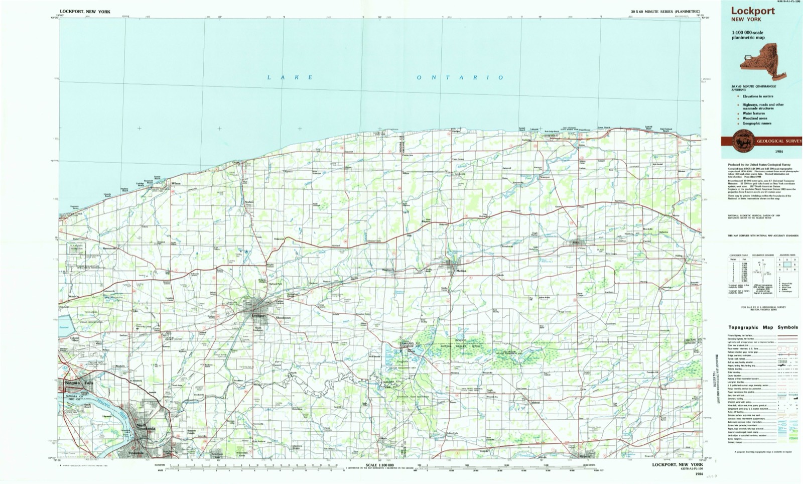 Topographic sheet of Basom, surveyed 1984