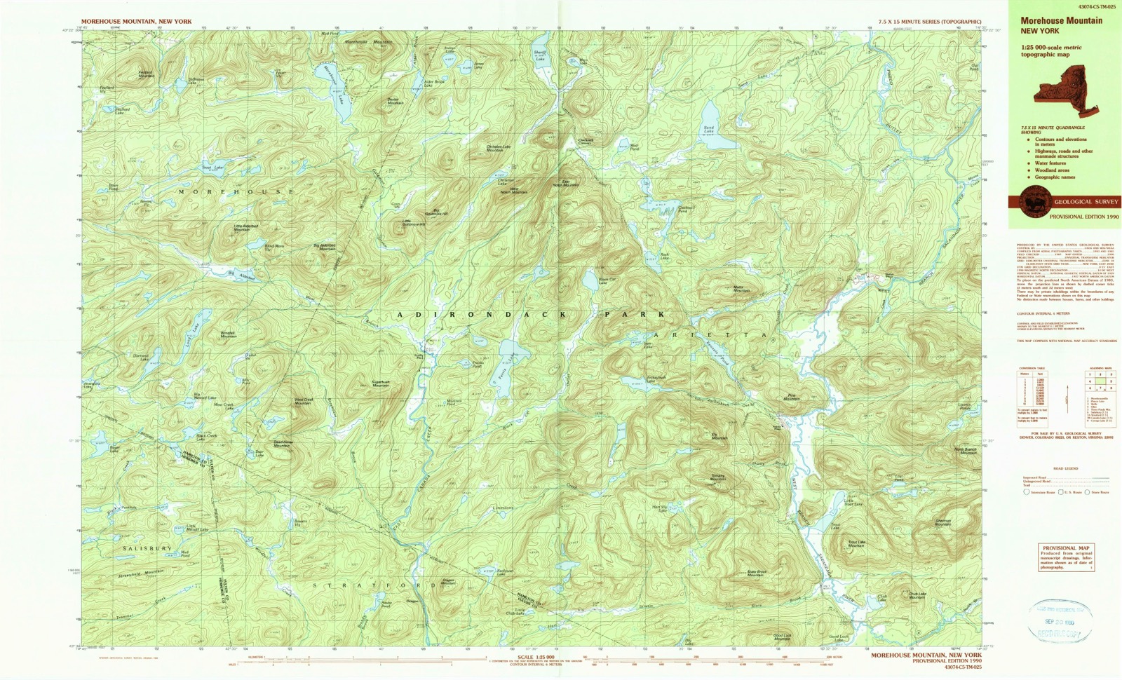 Topographic sheet of Averys Place, surveyed 1990