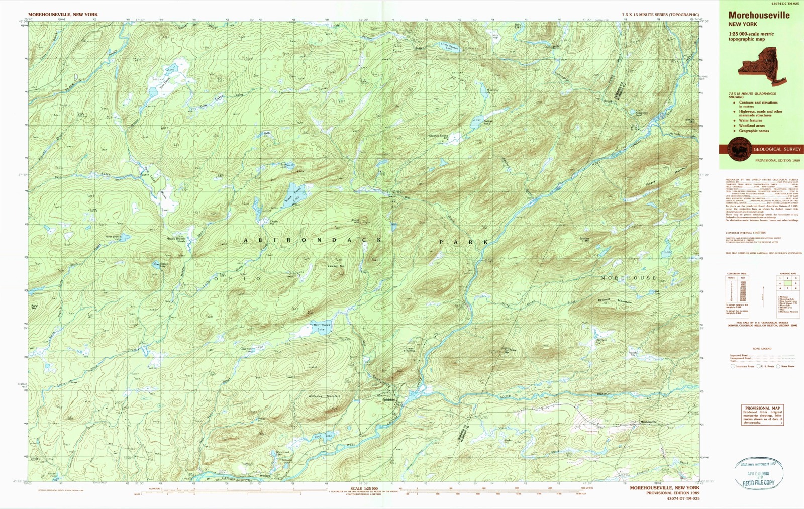 Topographic sheet of Nobleboro, surveyed 1989