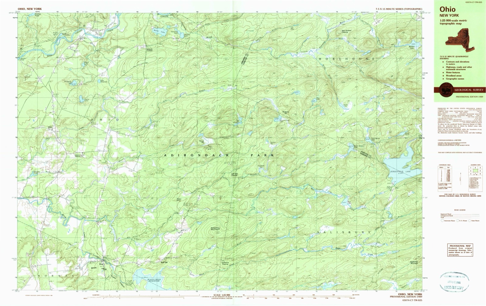 Topographic sheet of Bull Hill, surveyed 1989