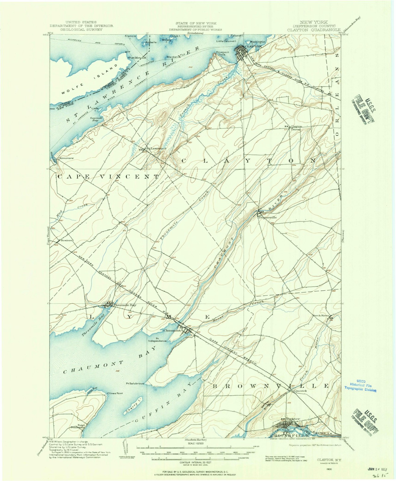 Topographic sheet of Limerick, surveyed 1900