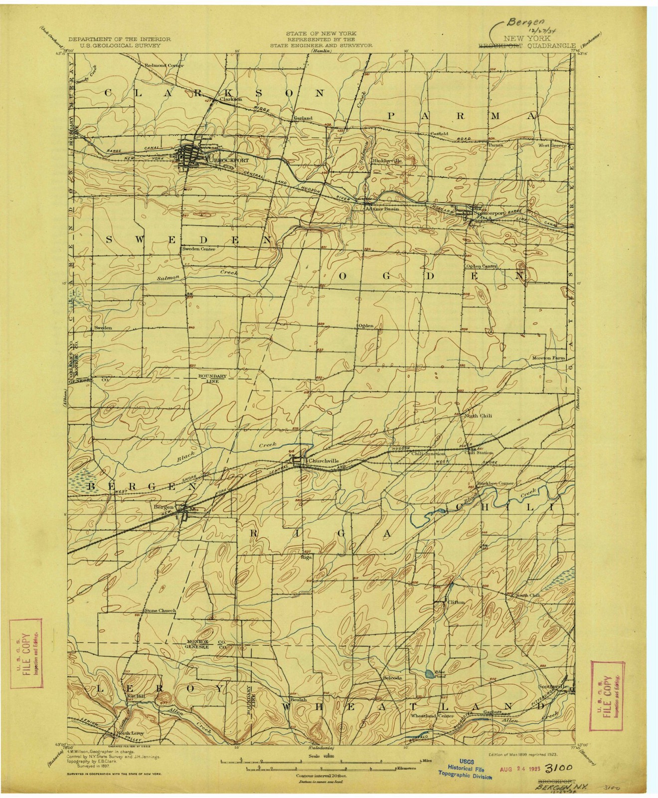 Topographic sheet of Garbutt, surveyed 1899
