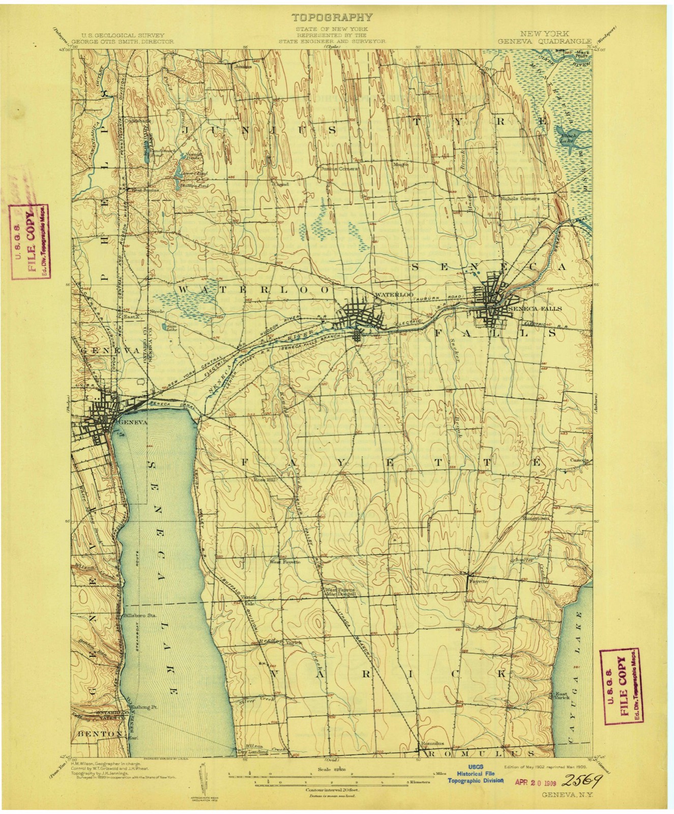 Topographic sheet of Magee, surveyed 1902