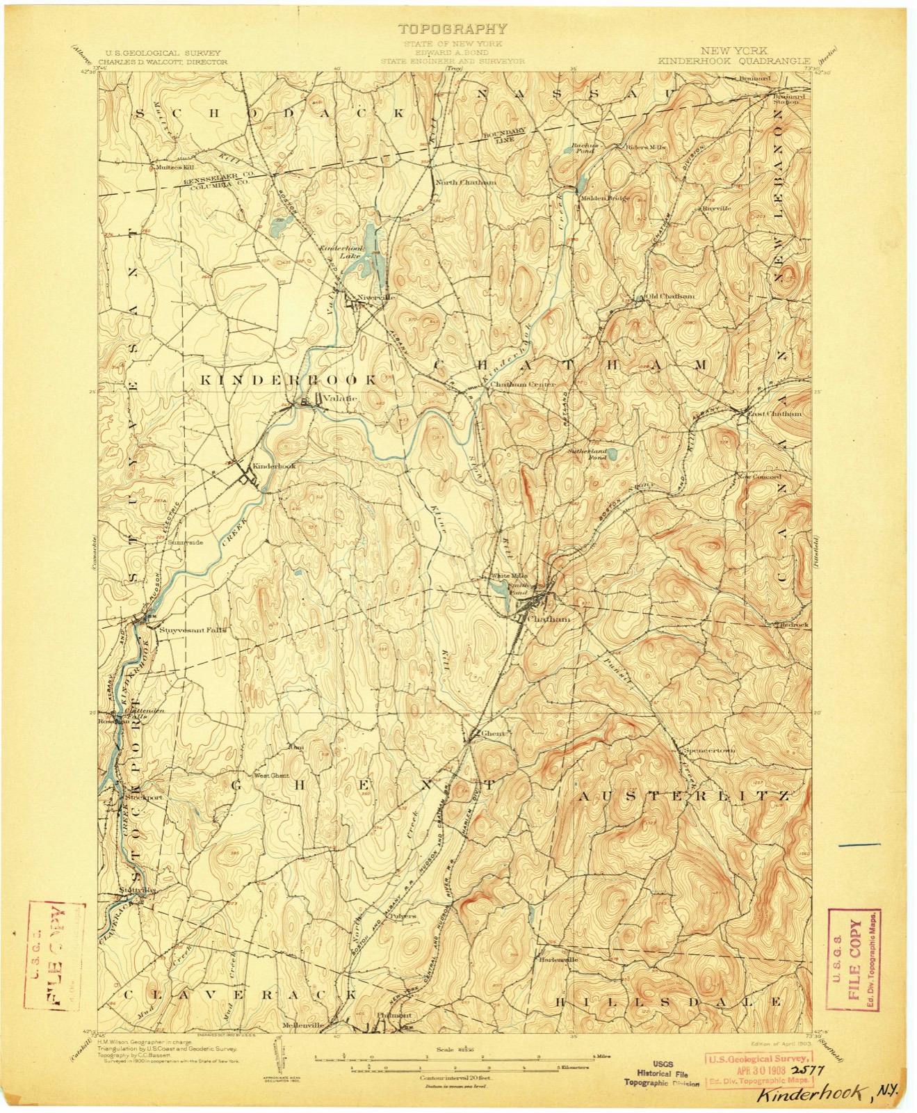 Topographic sheet of Moorhouse Corner, surveyed 1903