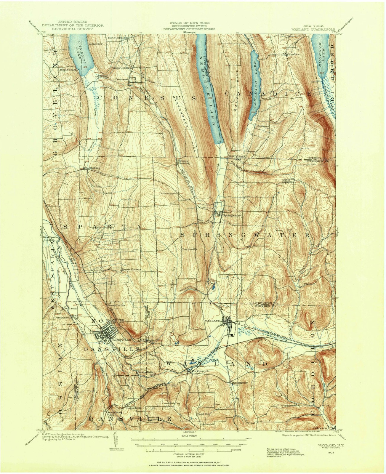 Topographic sheet of Rogersville, surveyed 1902