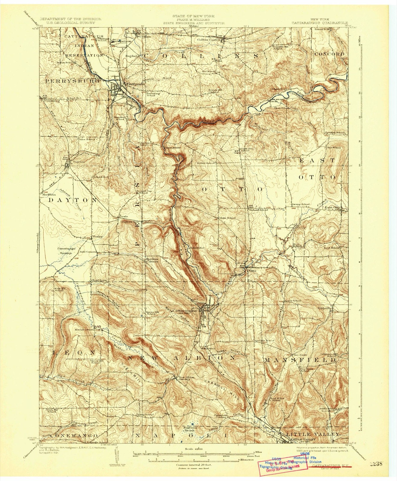 Topographic sheet of Five Points, surveyed 1923