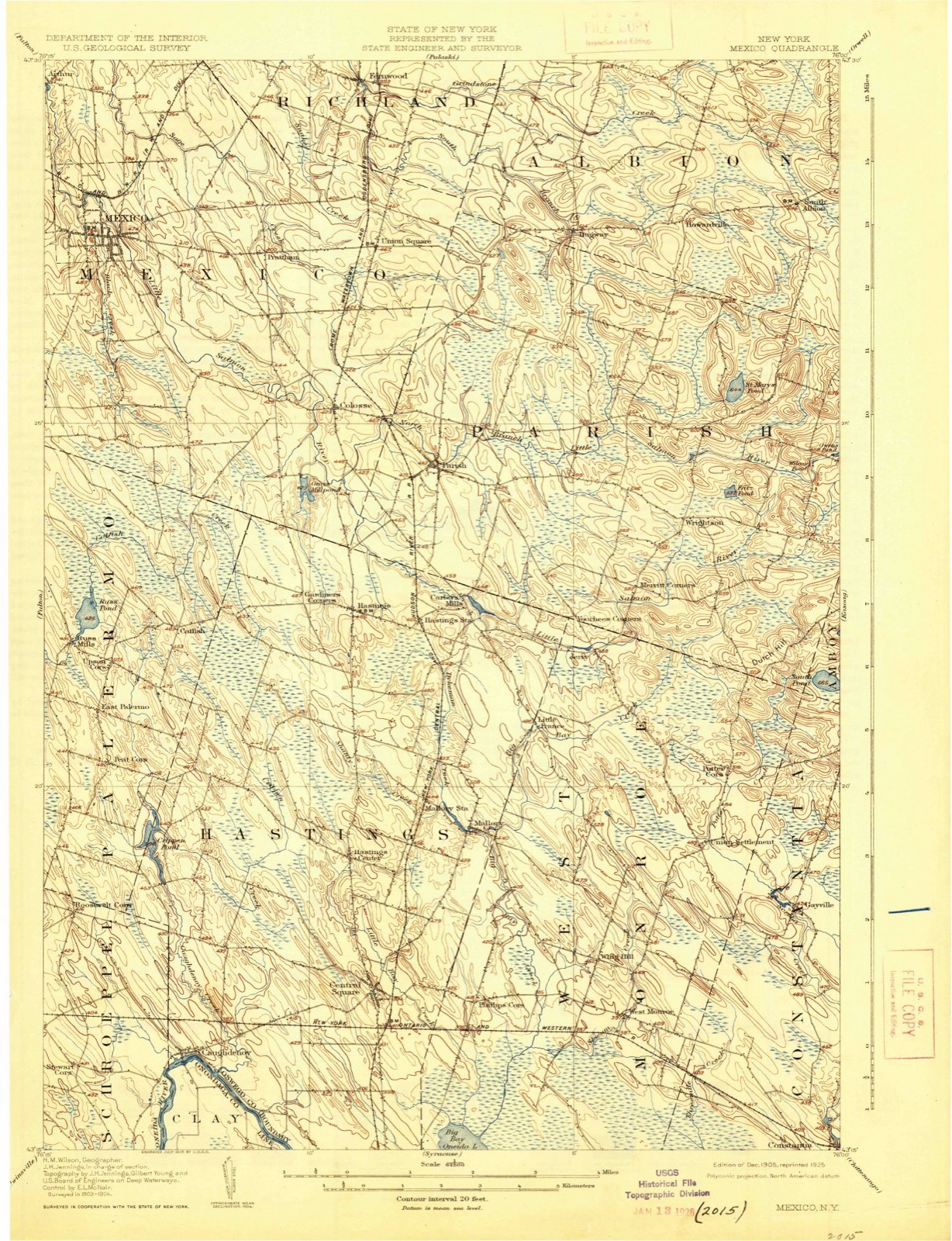 Topographic sheet of Colosse, surveyed 1905