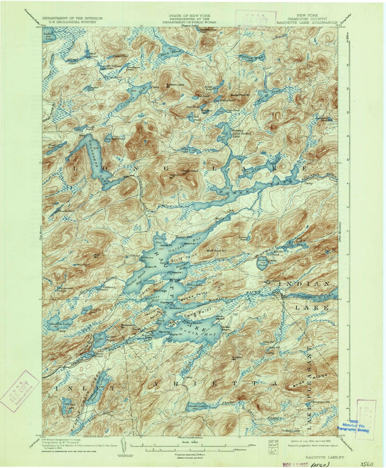 Topographic sheet of Sagamore, surveyed 1903